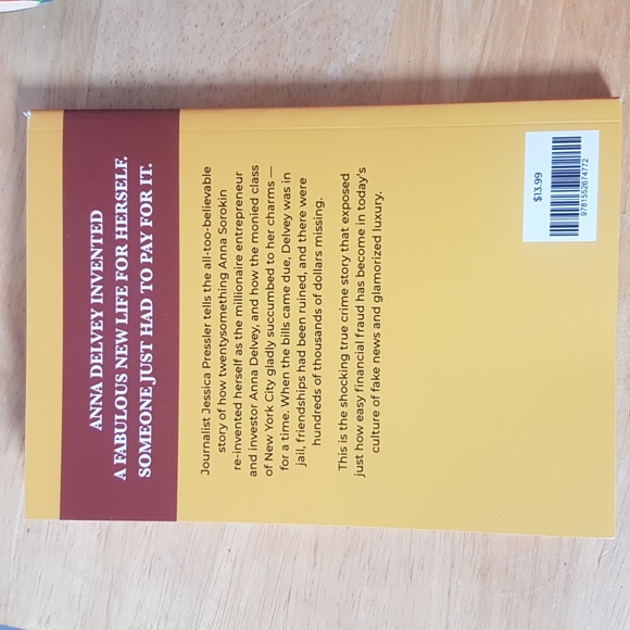 "Maybe She Had So Much Money..." The Anna Delvey (Sorkin) story - NWOT - Picture 2 of 4